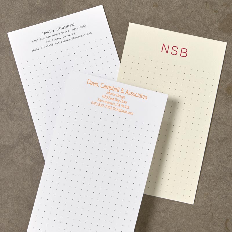 Personalized index cards